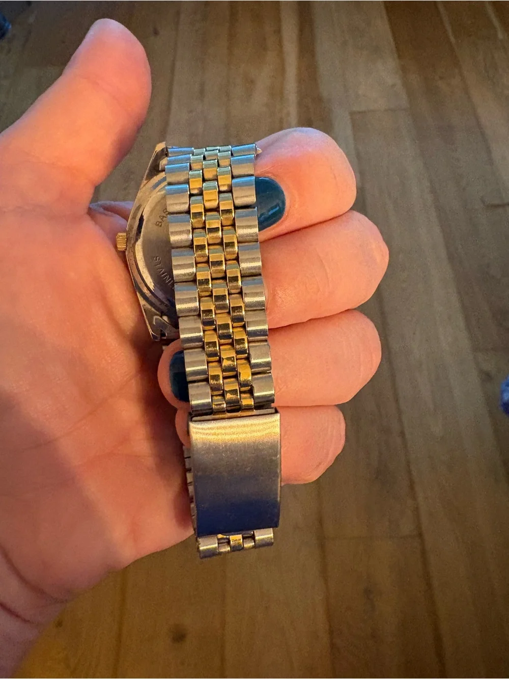 Two-Tone Gold and Silver Men's Quartz Dress Watch